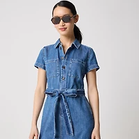 Denim utility dress