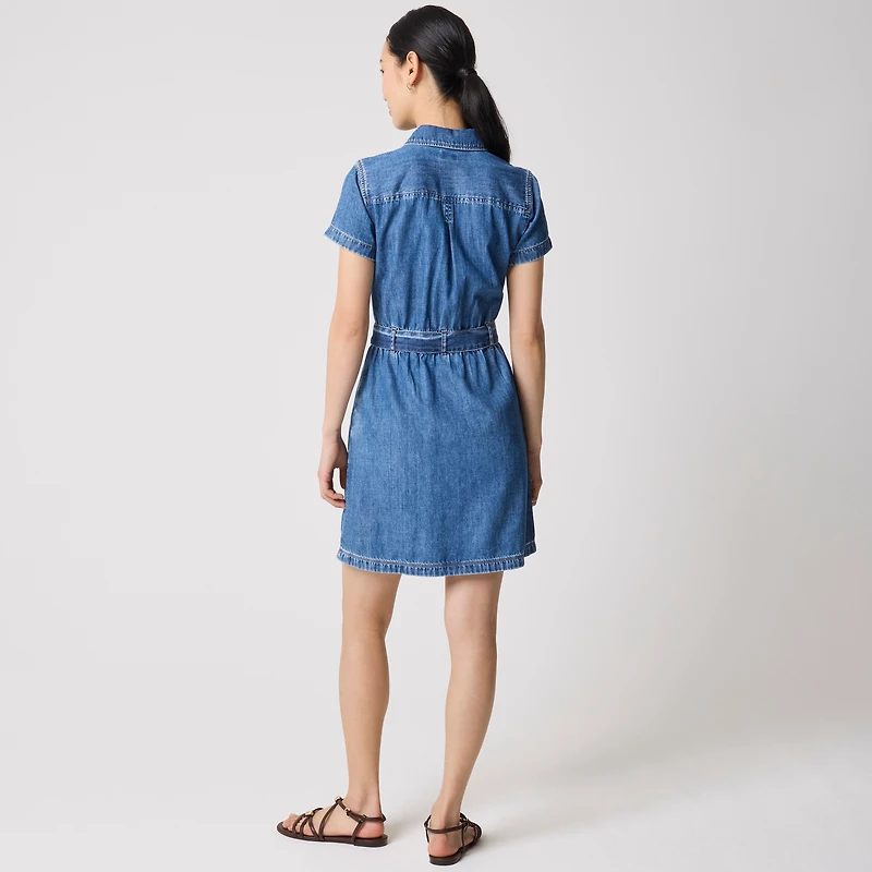 Denim utility dress