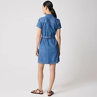 Denim utility dress