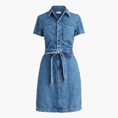 Denim utility dress