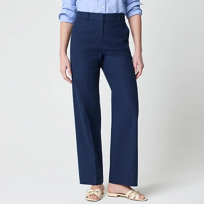 Linen-blend Remy wide-leg pant