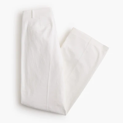Linen-blend Remy wide-leg pant