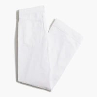 White drapey denim trouser