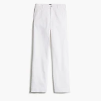 White drapey denim trouser