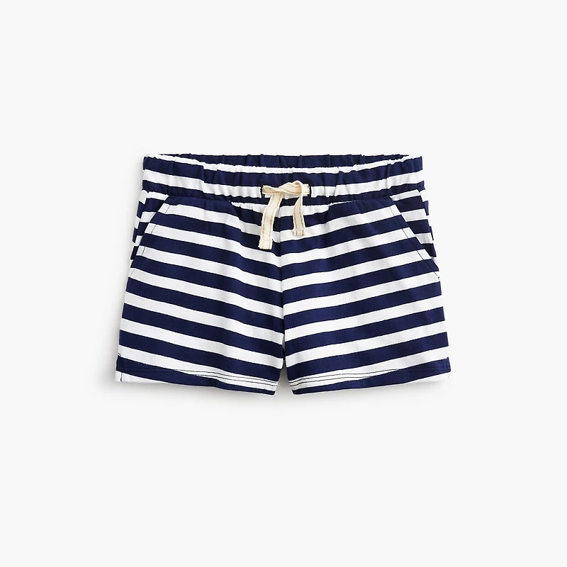 Girls' striped knit short