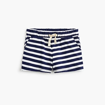 Girls' striped knit short