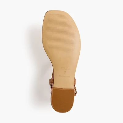 Ankle-strap thong sandals