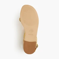 Braided strappy sandals