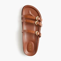 Three-strap slide sandals