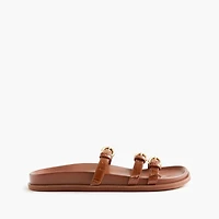 Three-strap slide sandals