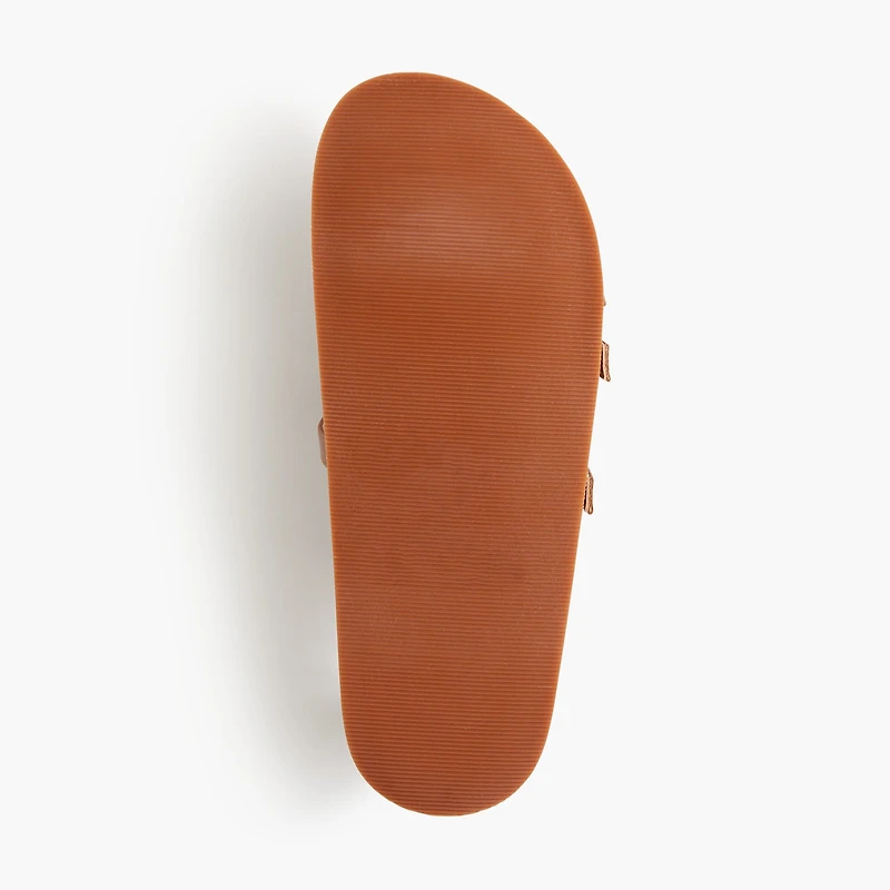 Three-strap slide sandals