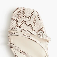 Strappy heeled sandals