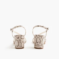 Strappy heeled sandals