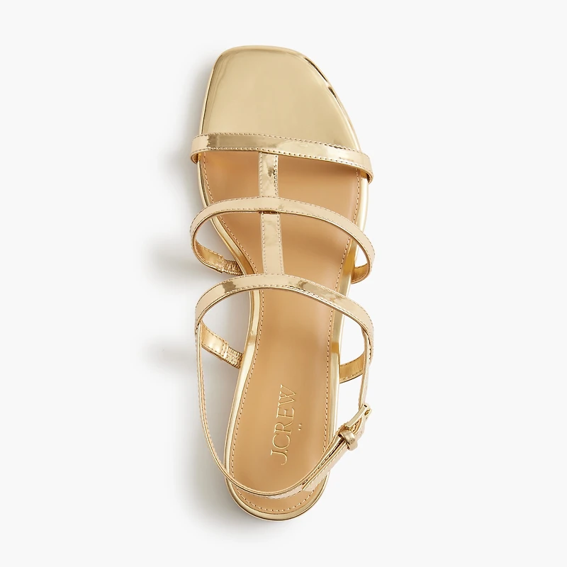 Caged ankle-strap sandals