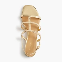 Caged ankle-strap sandals