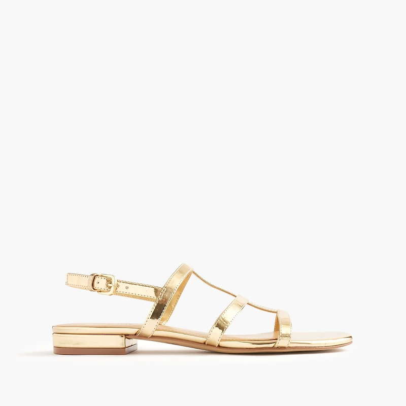 Caged ankle-strap sandals