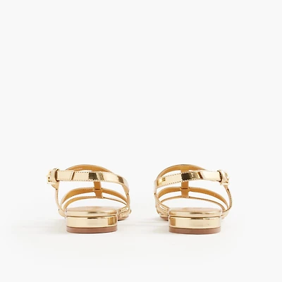 Caged ankle-strap sandals