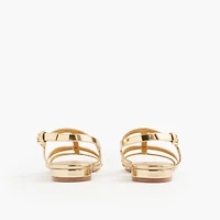 Caged ankle-strap sandals