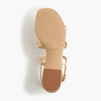 Caged ankle-strap sandals