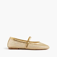 Mesh Mary Jane flats