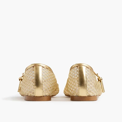 Mesh Mary Jane flats