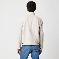 Lightweight herringbone linen-blend jacket