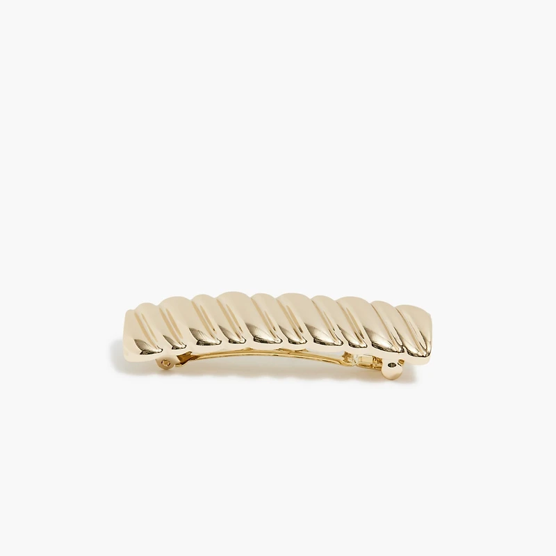 Metal twisted barrette