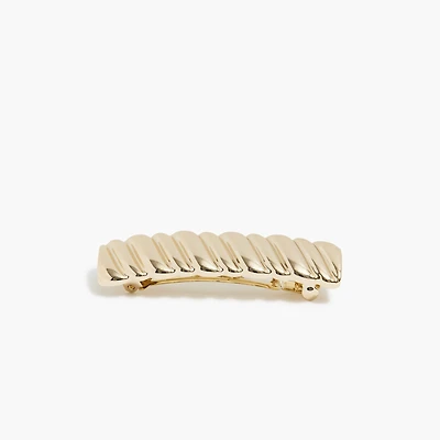 Metal twisted barrette