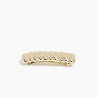 Metal twisted barrette