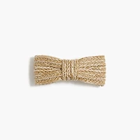 Mini woven bow barrette