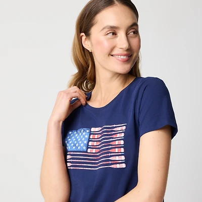 Oar flag graphic tee