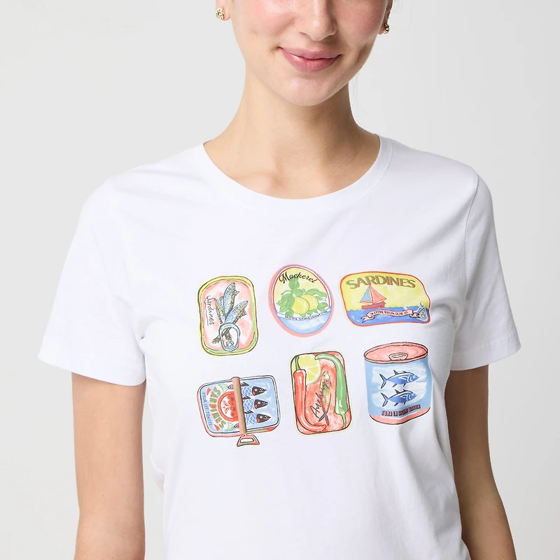 Tin fish graphic tee