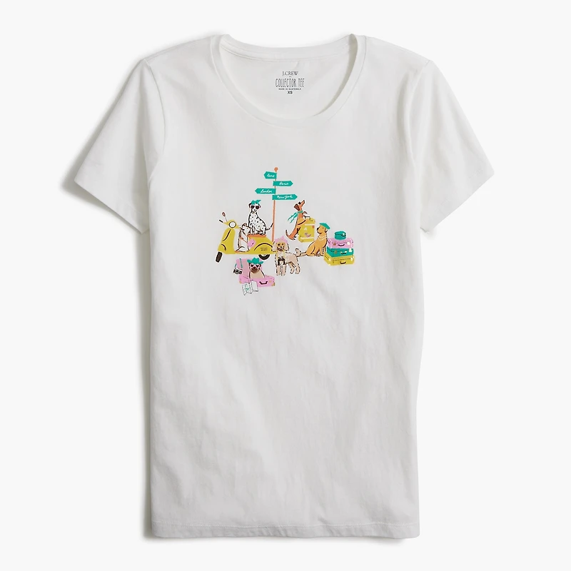 Travel dogs graphic tee