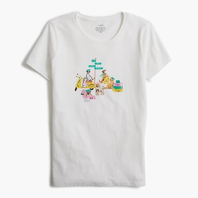 Travel dogs graphic tee