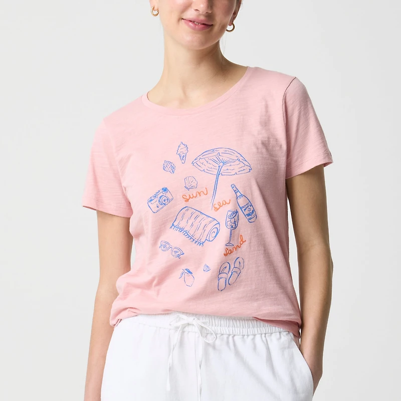 Beach picnic graphic tee