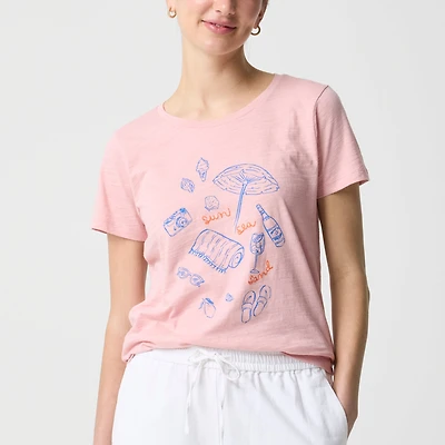 Beach picnic graphic tee