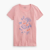 Beach picnic graphic tee