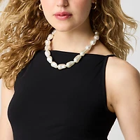 Stretch cotton-blend apron tank top