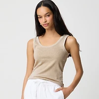 Blanket-stitch tank top