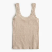 Blanket-stitch tank top