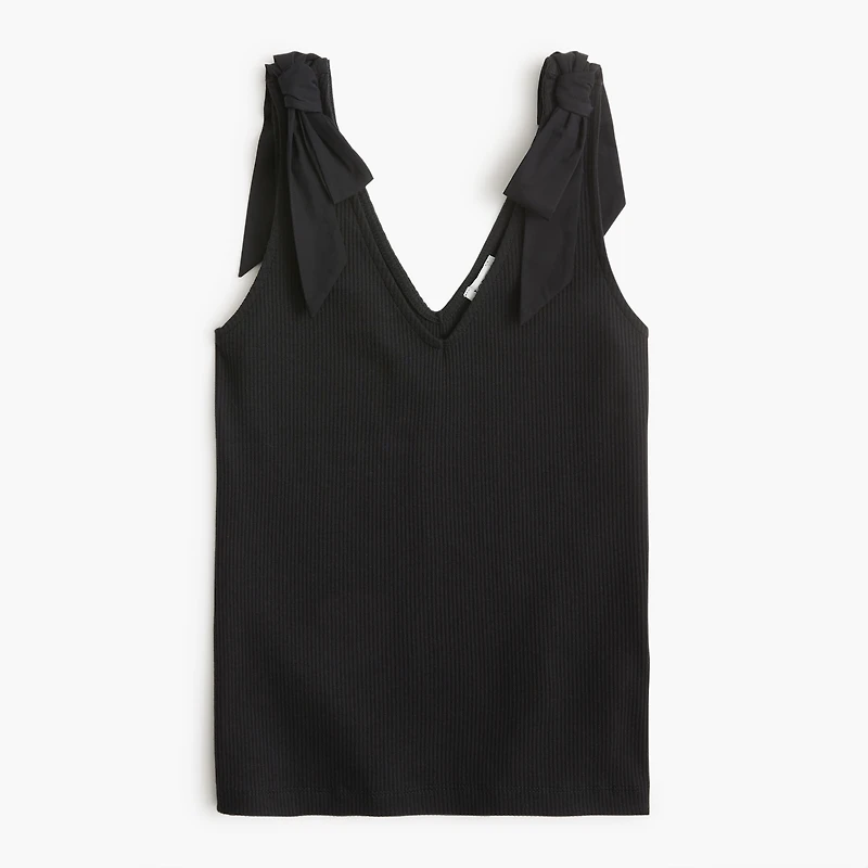 Bow-shoulder tank top