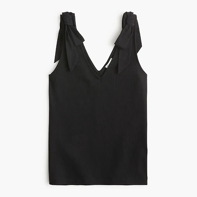 Bow-shoulder tank top