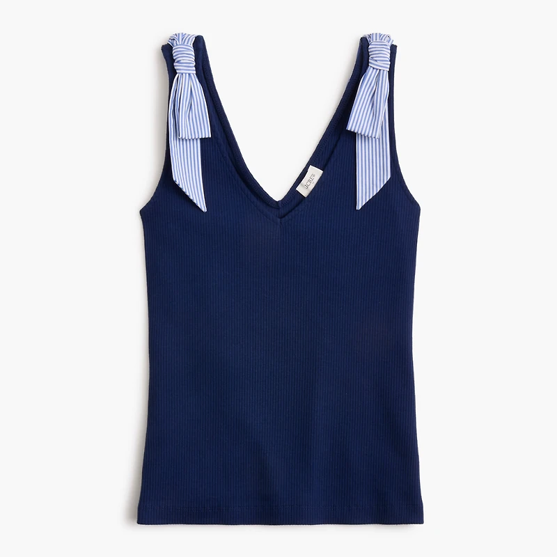 Bow-shoulder tank top