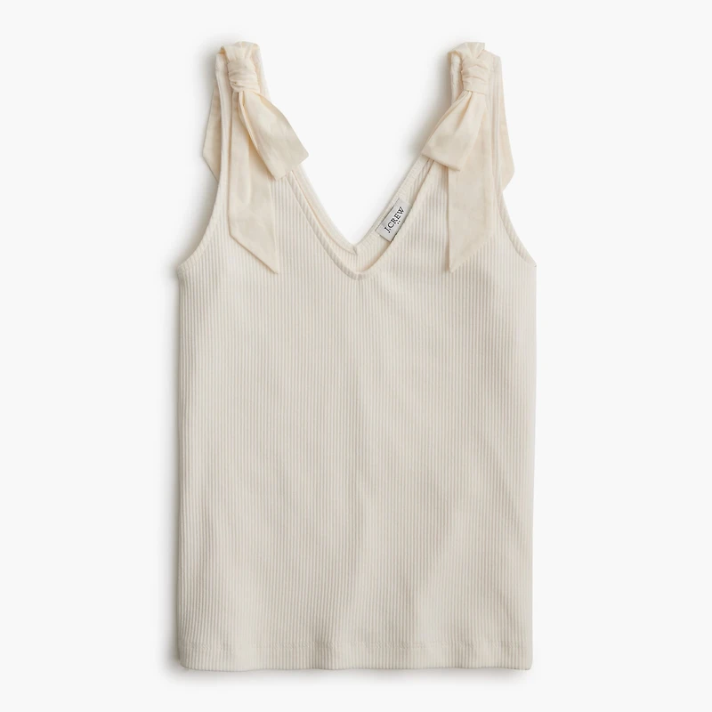 Bow-shoulder tank top