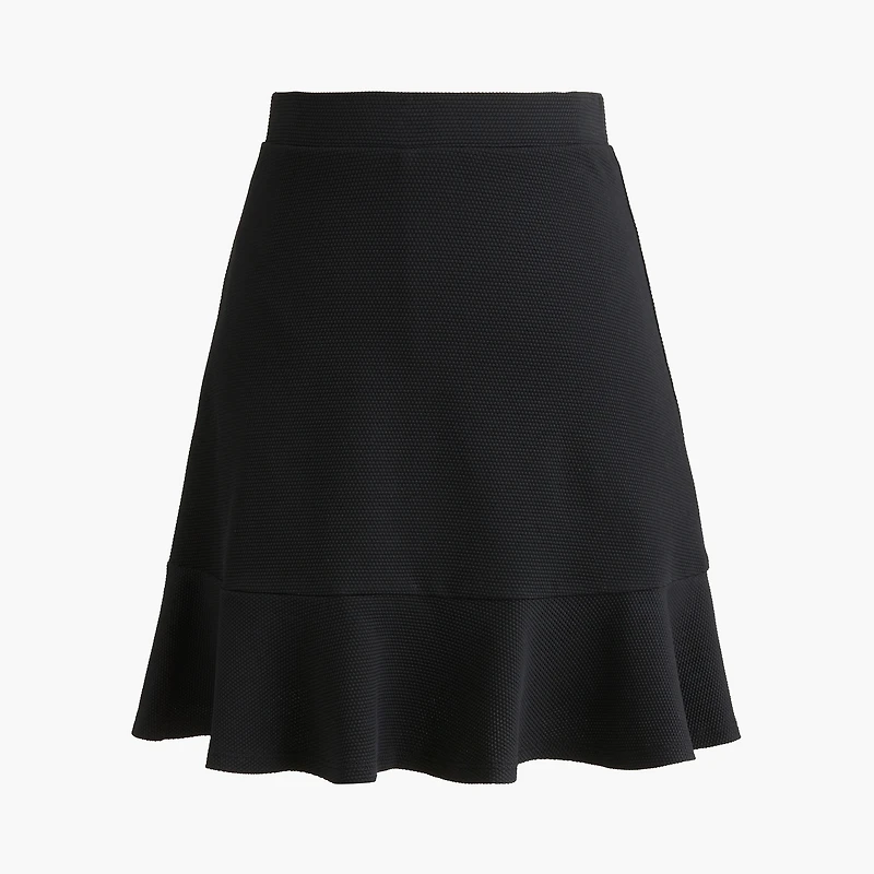Ruffle-hem active skort