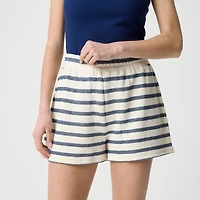Striped terry short
