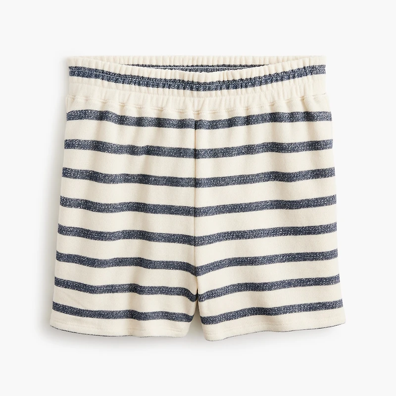 Striped terry short