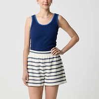 Striped terry short
