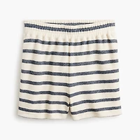 Striped terry short