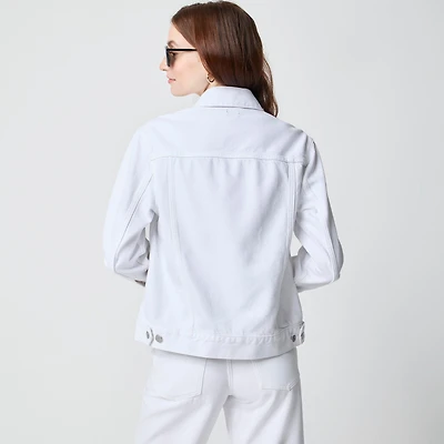 Relaxed denim jacket white